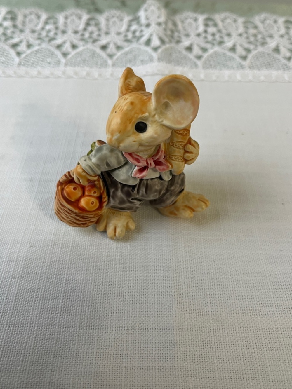 Vintage 1991 Ganz Little Cheesers - Cousin Woody Mouse Figurine #05115